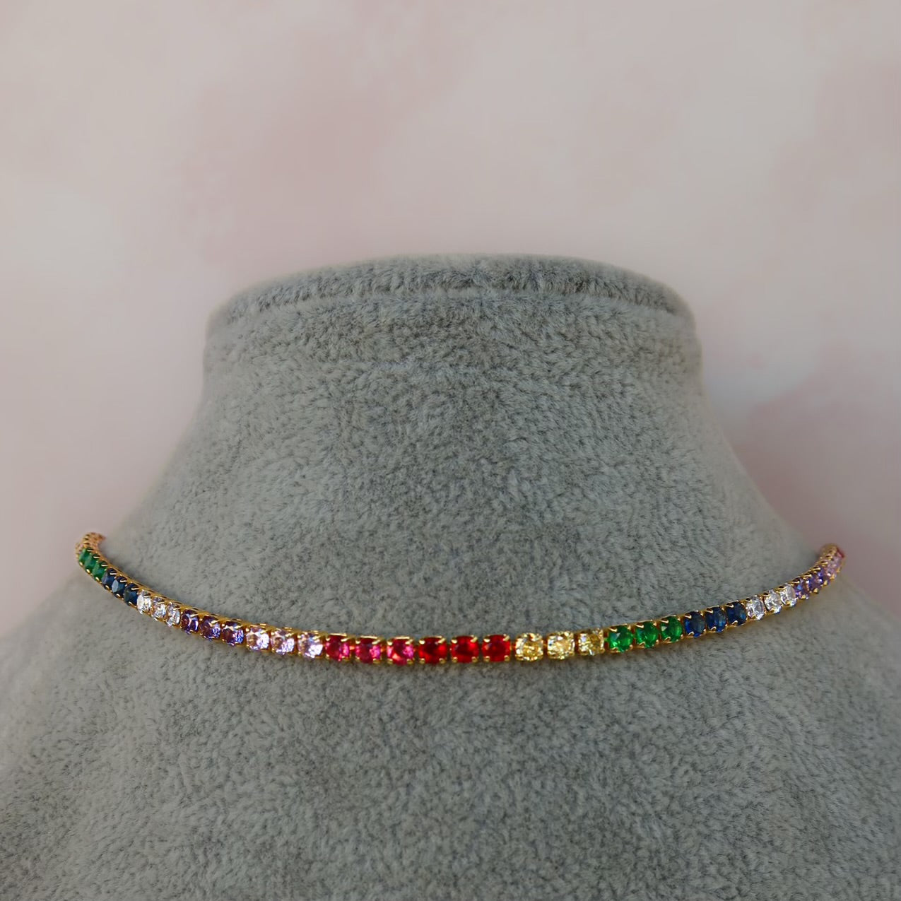 Rainbow Tennis Chain