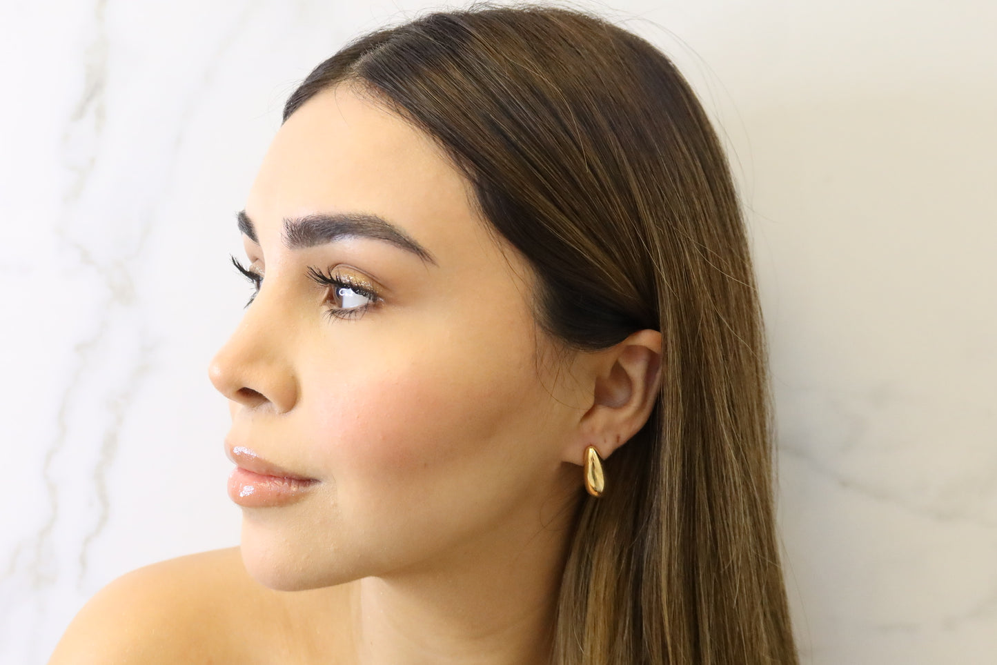Mini Bottega Gold Earrings