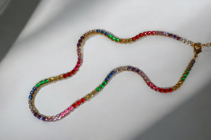 Rainbow Tennis Chain